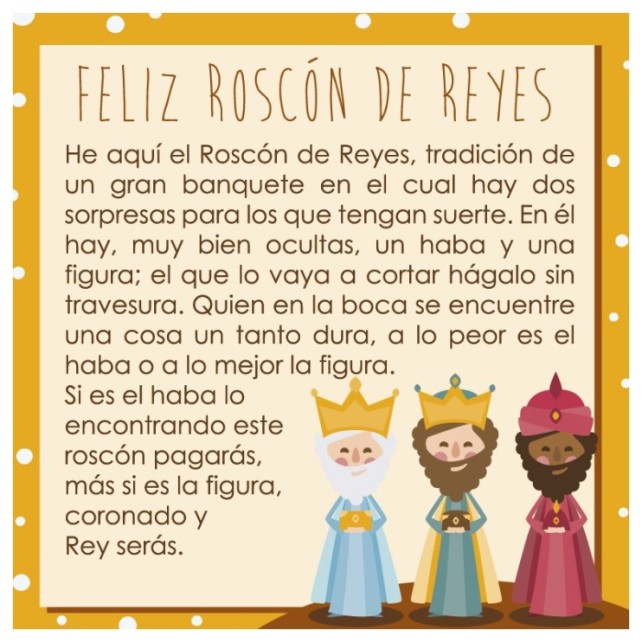 TARJETA ROSCON DE REYES - DEKORA