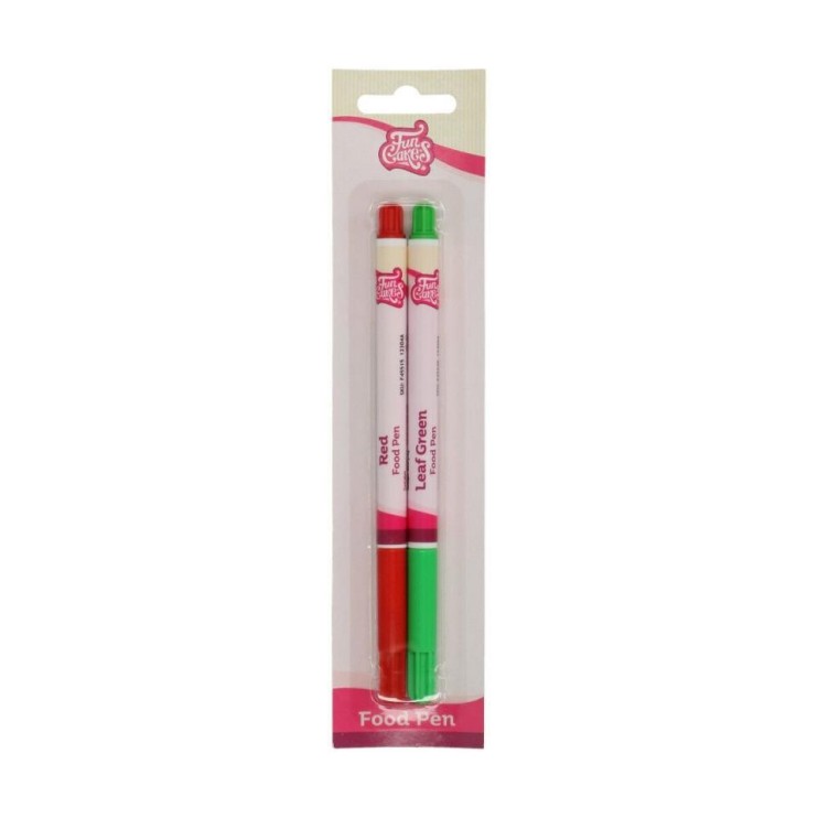 FOOD PEN ROJO/VERDE SET 2 -  FUNCAKES