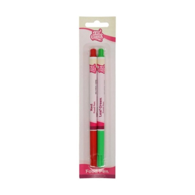 FOOD PEN ROJO/VERDE SET 2 -  FUNCAKES
