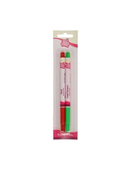 FOOD PEN ROJO/VERDE SET 2 -  FUNCAKES