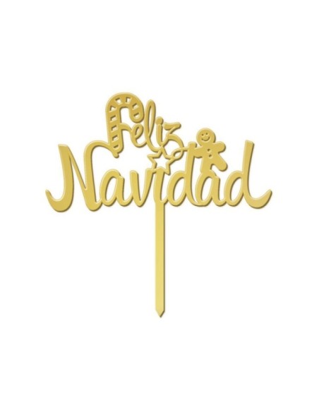 CAKE TOPER FELIZ NAVIDAD - DEKORA