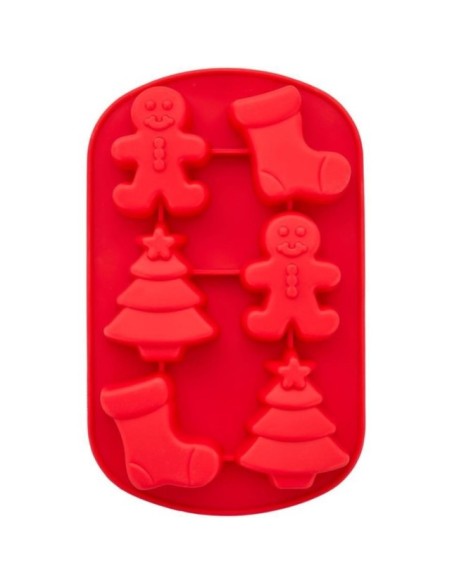 MOLDE SILICONA NAVIDAD ROJO - WILTON