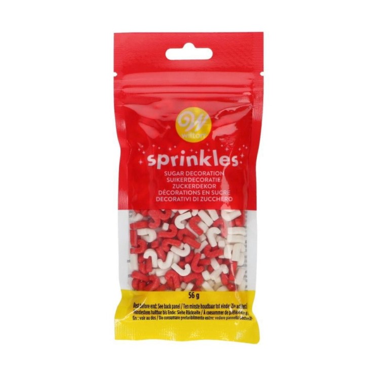 SPRINKLES NAVIDAD BASTON CARAMELO 56G - WILTON 2