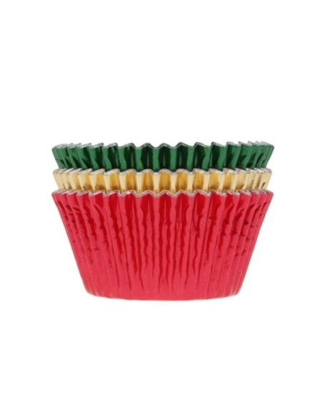 CÁPSULAS MUFFINS ROJA/VERDE/ORO - HOUSE OF MARIE