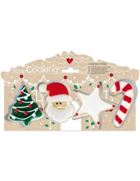 CORTADORES GALLETAS NAVIDAD SET 4 - SCRAPCOOKING
