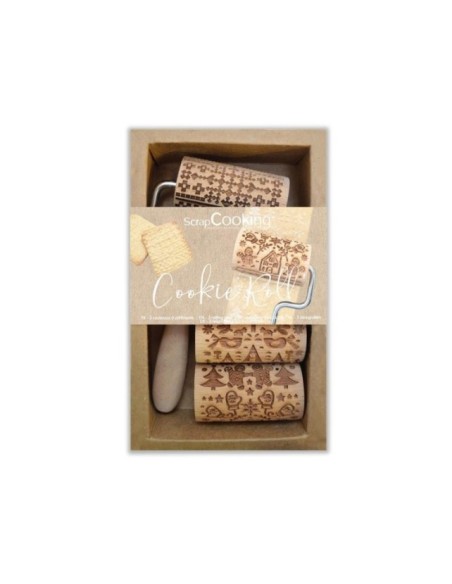 MOLDE SET RODILLOS NAVIDEÑOS- SCRAPCOOKING