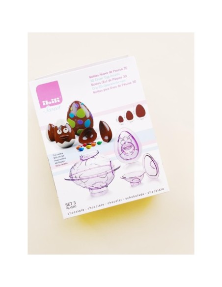 MOLDES HUEVOS PASCUA 3D - IBILI