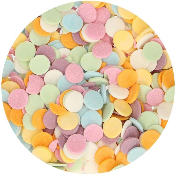 SPRINKLE CONFETTI XL PASTEL 55G - FUNCAKES