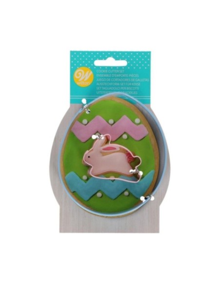 CORTADOR PASCUA HUEVO Y CONEJO - WILTON