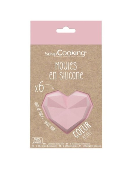 MOLDE SILICONA CORAZONES - SCRAPCOOKING