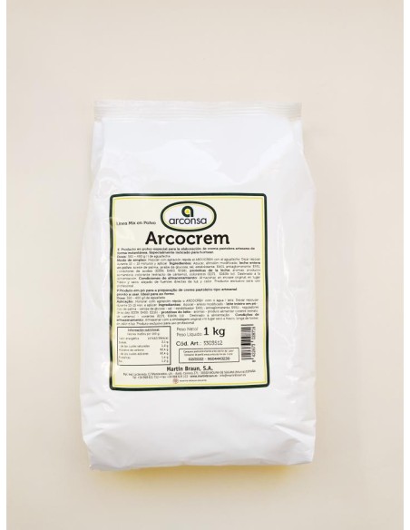 PREPARADO CREMA PASTELERA ARCOCREM 1KG - ARCONSA