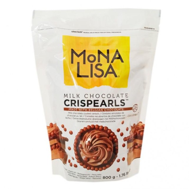 PERLAS CRUJIENTES CHOCOLATE CON LECHE 800G - MONA 
