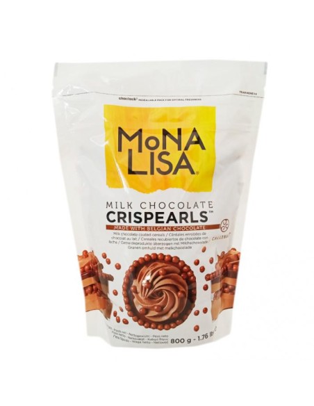 PERLAS CRUJIENTES CHOCOLATE CON LECHE 800G - MONA 