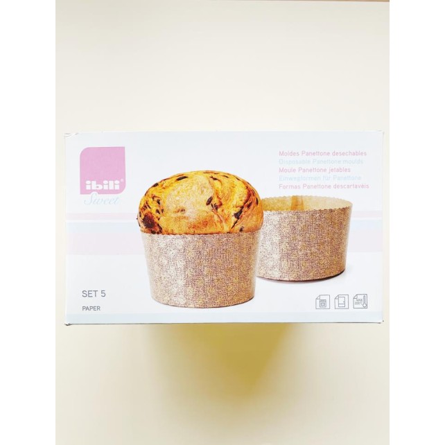 MOLDES HORNEAR PANETTONE 900G 5 UNIDADES - IBILI