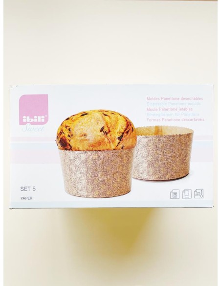MOLDES HORNEAR PANETTONE 900G 5 UNIDADES - IBILI