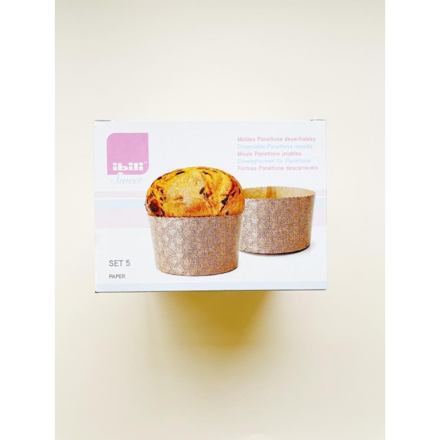 MOLDES HORNEAR PANETTONE 500G 5 UNIDADES - IBILI