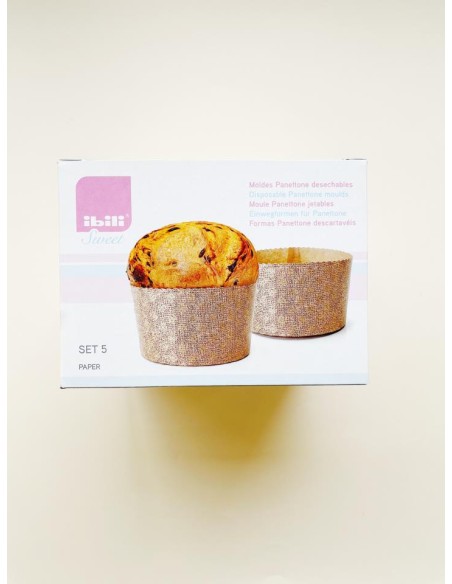 MOLDES HORNEAR PANETTONE 500G 5 UNIDADES - IBILI