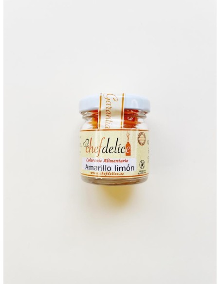 COLORANTE EN POLVO AMARILLO LIMON 20G - CHEFDELICE