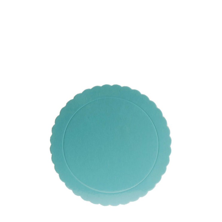 PLATO REDONDO ONDULADO AZUL 20CM 