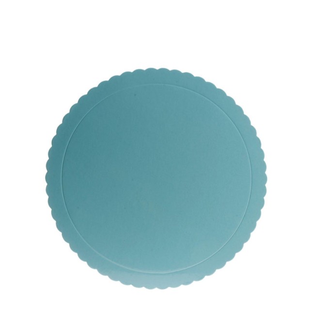 PLATO REDONDO ONDULADO AZUL 25CM