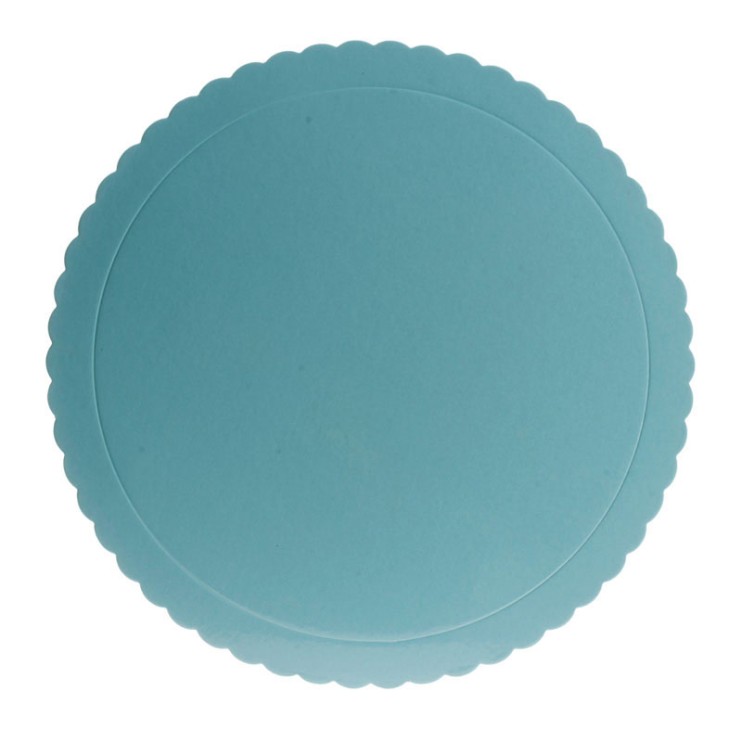 PLATO REDONDO ONDULADO AZUL 30CM