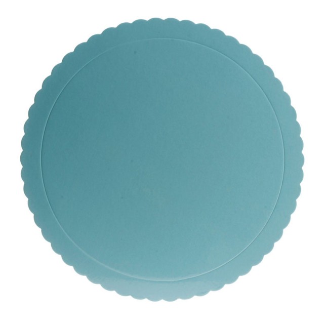 PLATO REDONDO ONDULADO AZUL 30CM