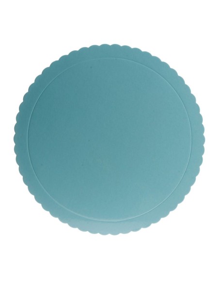 PLATO REDONDO ONDULADO AZUL 30CM