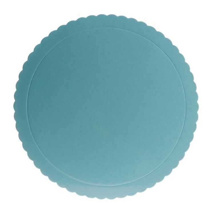 PLATO REDONDO ONDULADO AZUL 35CM