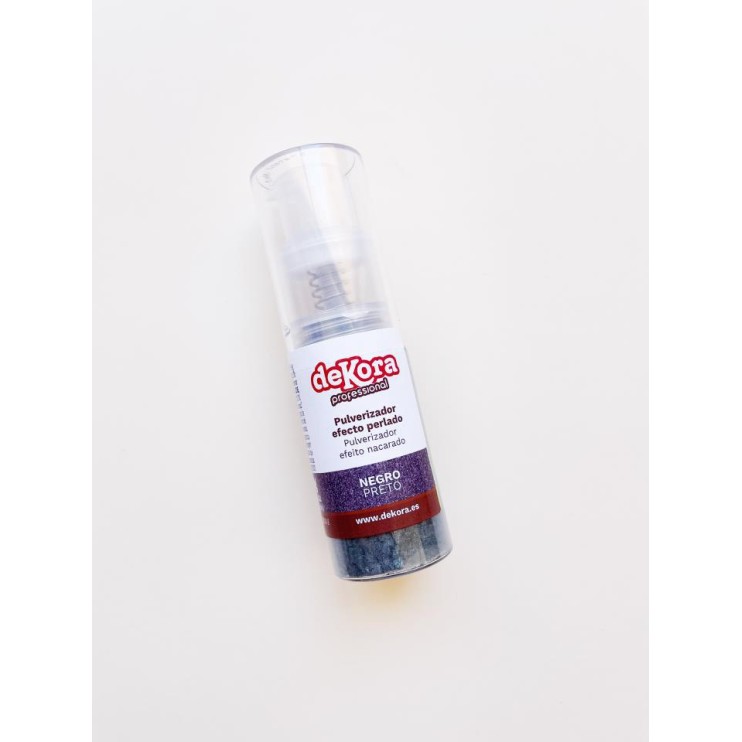 PULVERIZADOR NEGRO EFECTO PERLADO 10G - DEKORA
