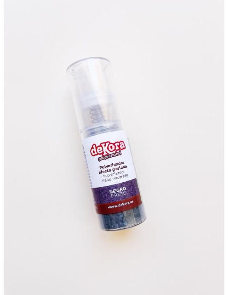 PULVERIZADOR NEGRO EFECTO PERLADO 10G - DEKORA