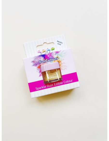 PURPURINA EN POLVO ORO METALIZADO - FUNCAKES