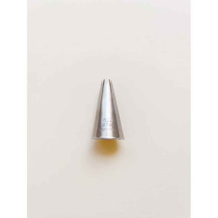 BOQUILLA ESTRIADA INOX 7MM/6 DIENTES  - DEKORA