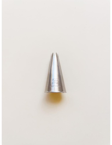 BOQUILLA ESTRIADA INOX 7MM/6 DIENTES  - DEKORA