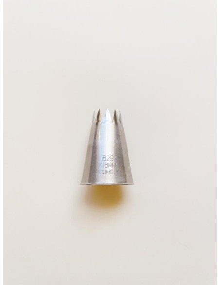 BOQUILLA ESTRIADA INOX 18MM/7 DIENTES  - DEKORA