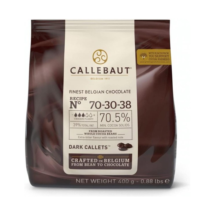 COBERTURA DE CHOCOLATE 70 5  400GR - CALLEBAUT