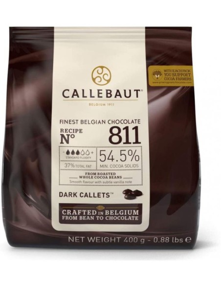 COBERTURA DE CHOCOLATE 54 5  400GR - CALLEBAUT