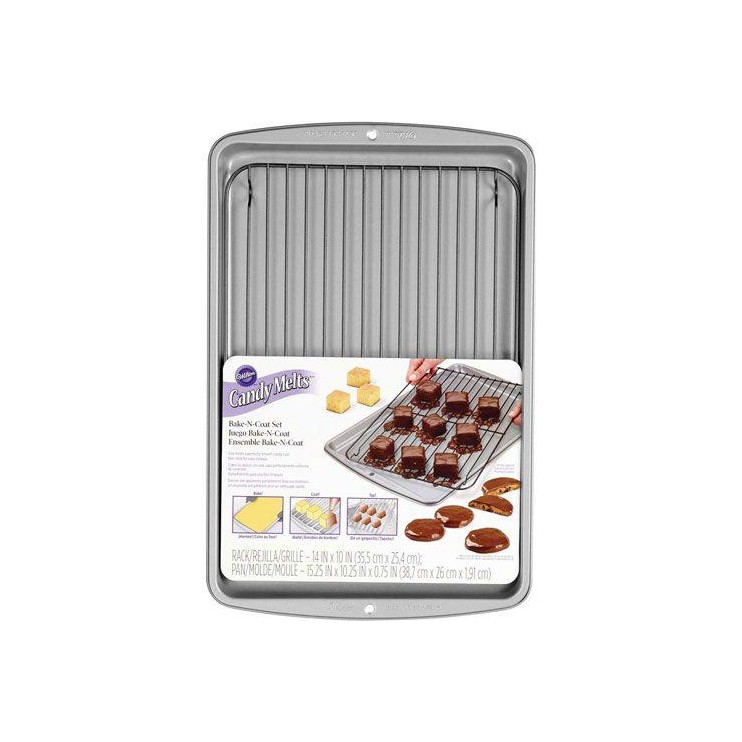 SET BANDEJA Y REJILLA HORNEAR 38 7X26CM - WILTON