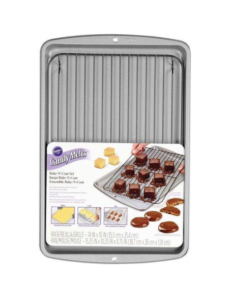 SET BANDEJA Y REJILLA HORNEAR 38 7X26CM - WILTON