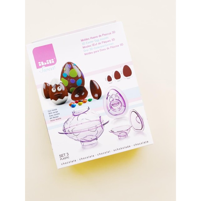 MOLDES HUEVOS PASCUA 3D - IBILI
