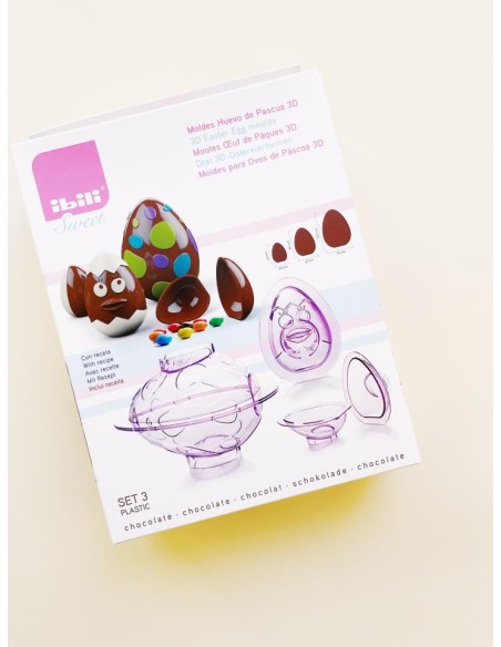 MOLDES HUEVOS PASCUA 3D - IBILI