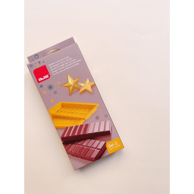 SET 2 MOLDES TURRON PORCIONES - IBILI