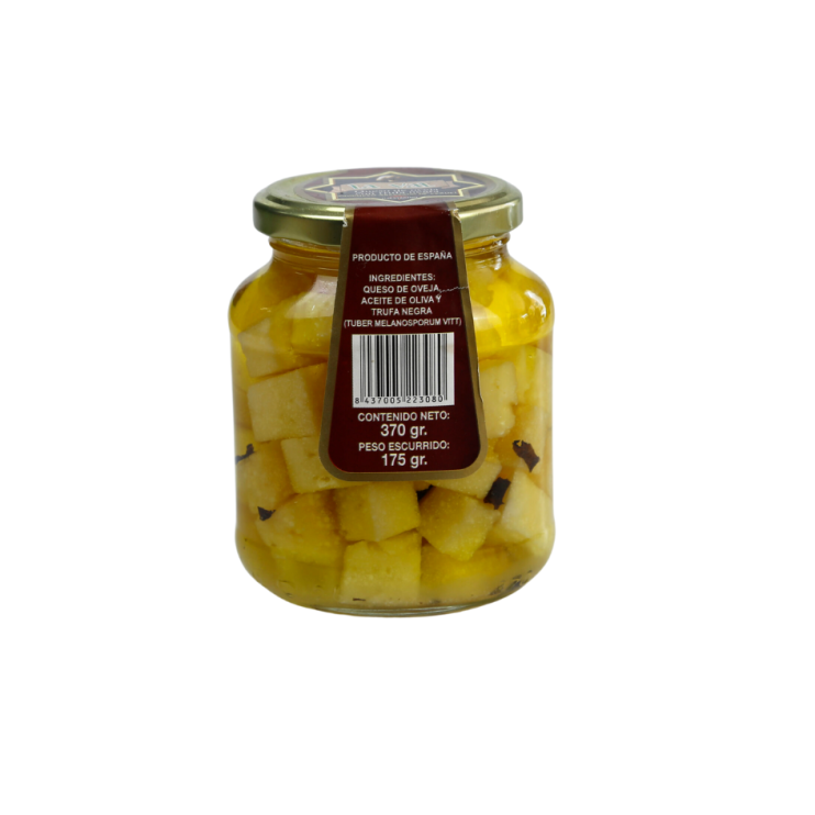 TARRO DE QUESO CURADO EN ACEITE Y TRUFA - LA VAL