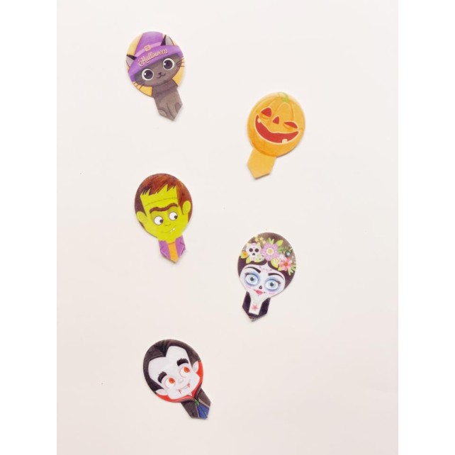20 DEKORAPIN OBLEA HALLOWEEN 6 5X4CM - DEKORA 