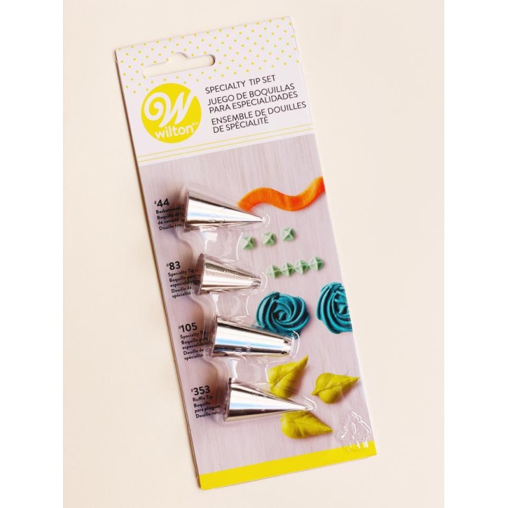 SET DE 4 BOQUILLAS PARA ESPECIALIDADES  - WILTON