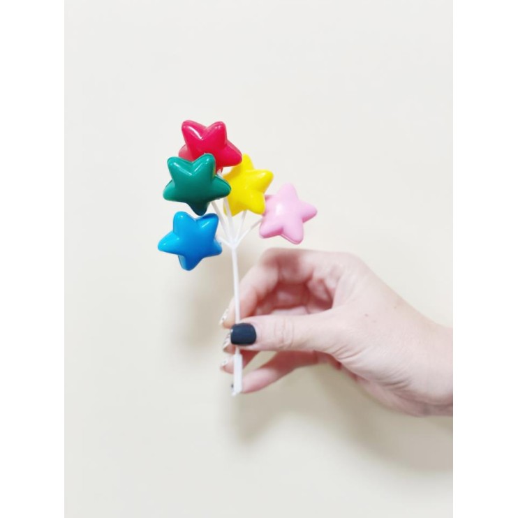 SET DECORACIÓN PLÁSTICO ESTRELLAS - DEKORA