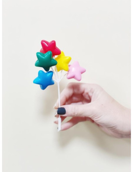 SET DECORACIÓN PLÁSTICO ESTRELLAS - DEKORA