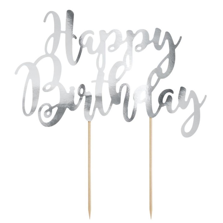 TOPER HAPPY BIRTHDAY PLATA - PARTYDECO 