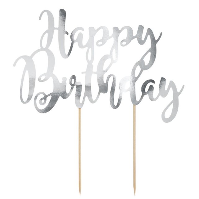 TOPER HAPPY BIRTHDAY PLATA - PARTYDECO 