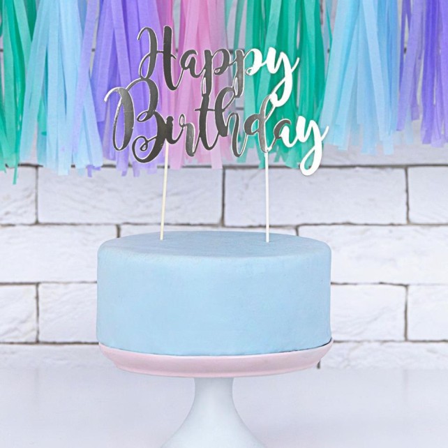 TOPER HAPPY BIRTHDAY PLATA - PARTYDECO 