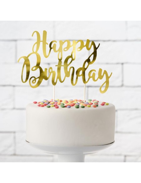 TOPER HAPPY BIRTHDAY ORO - PARTYDECO 